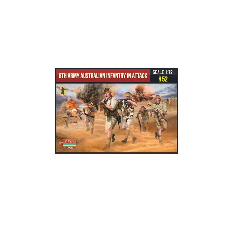 Figurine 8th Australian Infantry in Attack 1/72