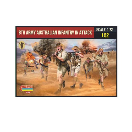 Figurine 8th Australian Infantry in Attack 1/72
