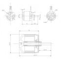 Elektromotor Funkgeradener Motor DM2820 KV650 | Scientific-MHD