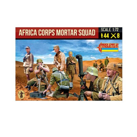 Figurine Africa Corps Mortar Squad 1/72