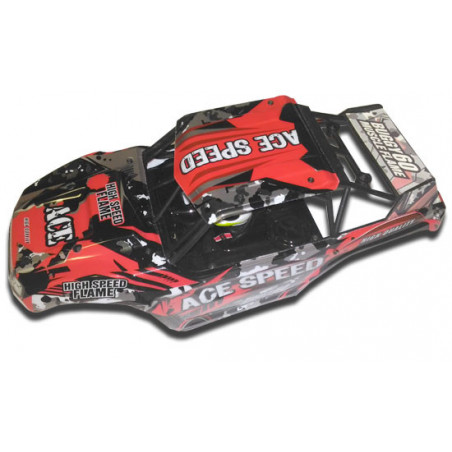 Pièce pour Buggy electrique 1/18 Carrosserie Ace Rouge