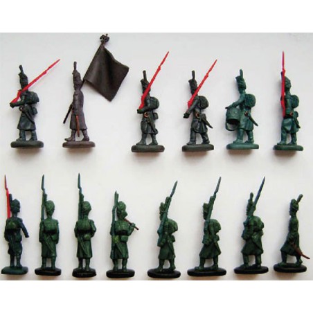 Old Guard on the March Napoleonic figurine | Scientific-MHD