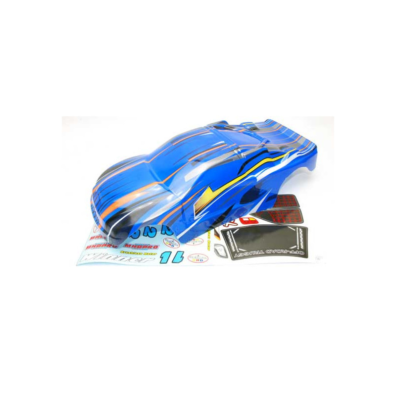 Pièce pour voiture electrique tous chemin 1/10 Carrosserie Bleue Truggy