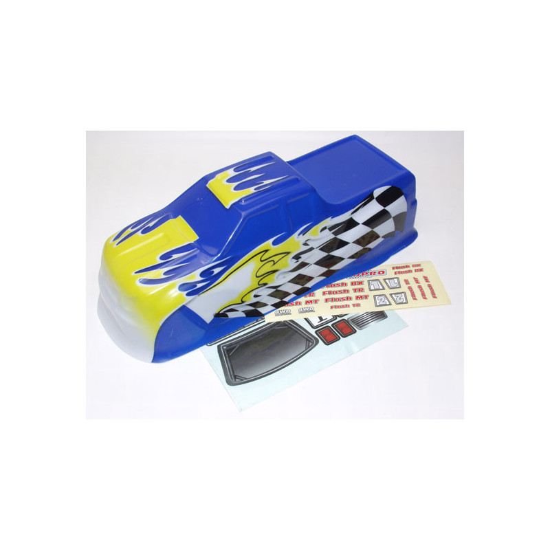 Pièce pour voiture electrique tous chemin 1/10 Carrosserie Monster Peinte