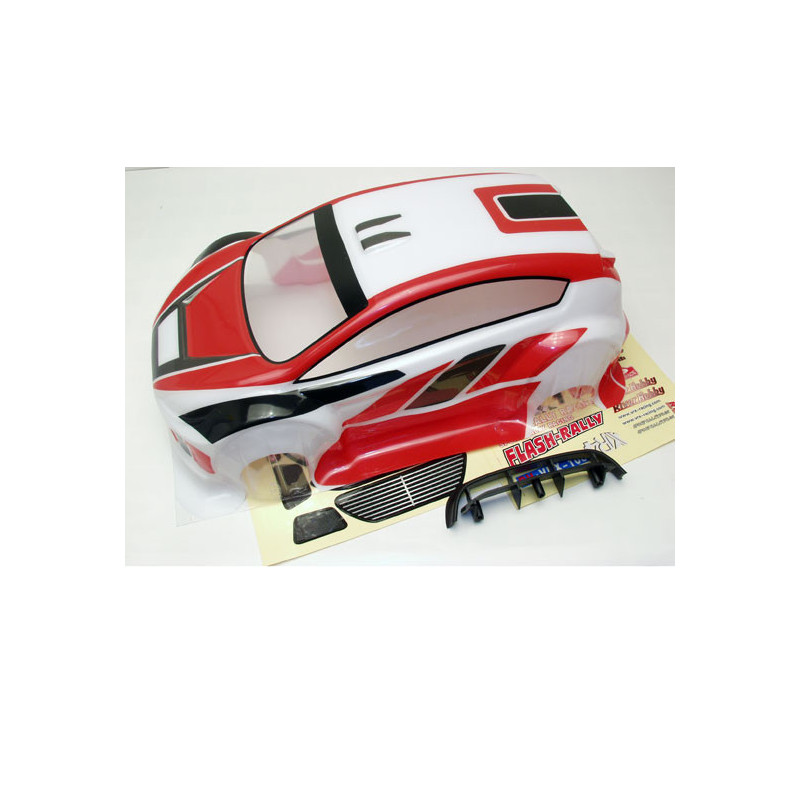 Pièce pour voiture electrique tous chemin 1/10 Carrosserie peinte Flash Rally