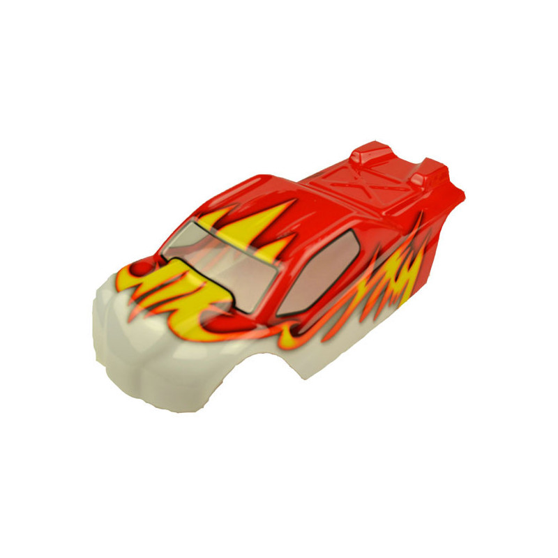 Pièce pour voiture electrique tous chemin 1/10 Carrosserie Rouge Bulldog