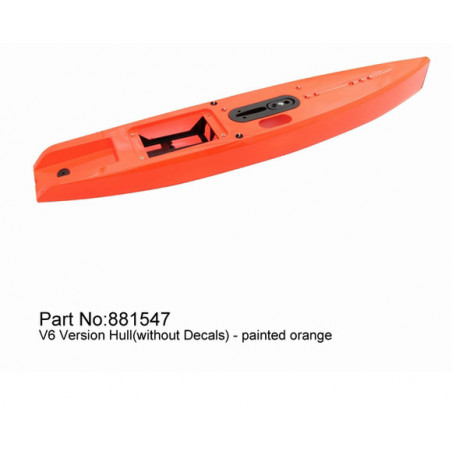 Part for radio -controlled sailboat DF65 V6 orange case | Scientific-MHD