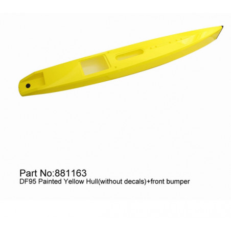 Piece for radiocomanded sailboat DF95 yellow shell | Scientific-MHD