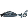 Piece for electric helicopter Dauphin Fuselage Bleu Complete | Scientific-MHD