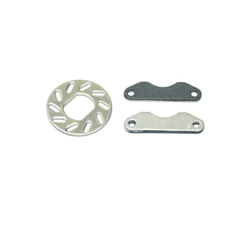 Pièce pour voiture thermique tous chemin 1/8 Disque de Frein et Ferrodos