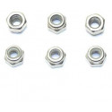 Pièce pour voiture electrique tous chemin 1/10 Ecrous Nystop M2,5 6pcs