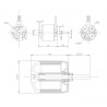 Moteur électrique radiocommandé Moteur DM2825 Kv950