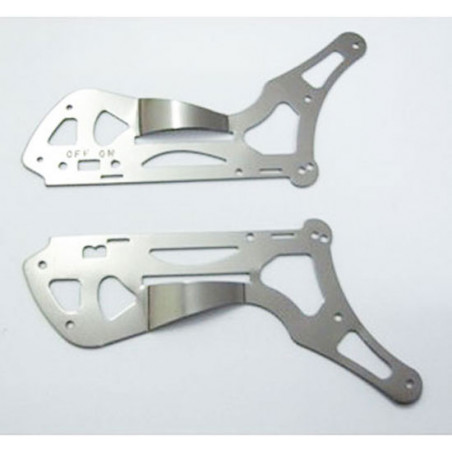 Part for electric helicopter aluminum side Tiny 400 | Scientific-MHD