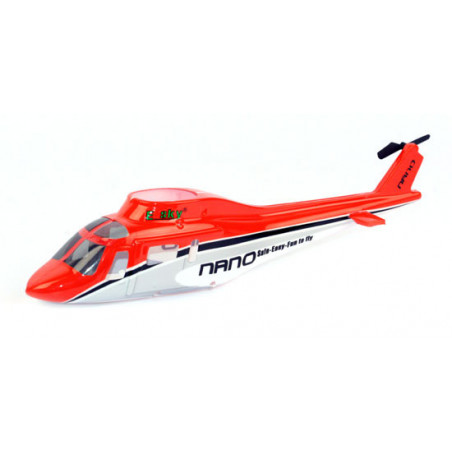 Piece for electric helicopter fuselage nano red model | Scientific-MHD