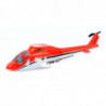 Pièce pour hélicoptère électrique Fuselage Maquette rouge NANO