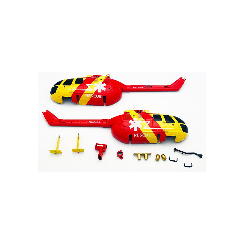 Pièce pour hélicoptère électrique Fuselage peint C400