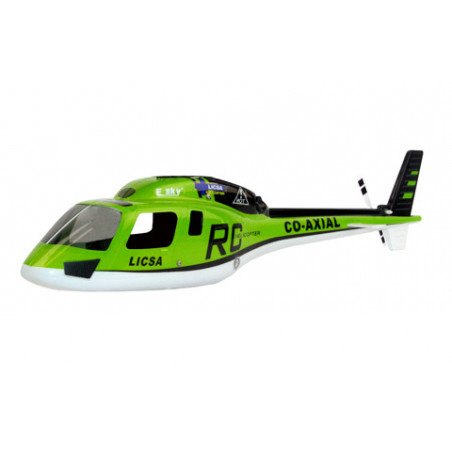 Part for electric helicopter fuselage green Big Lama | Scientific-MHD