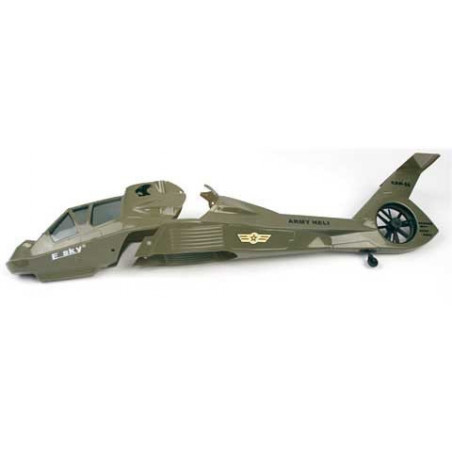 Piece for Electric Helicopter Fuselage Green Comanche | Scientific-MHD