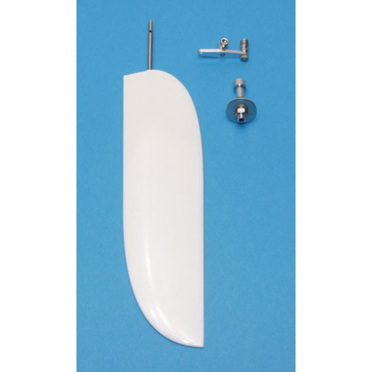 Pièce pour bateaux RC Gouvernail rouge et son bras Pièce pour bateaux RC Gouvernail rouge et son bras