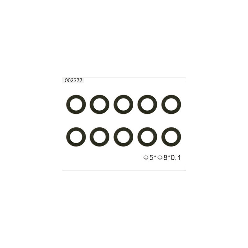 Pièce pour hélicoptère électrique HB RONDELLES 5 X 8 X 0.1