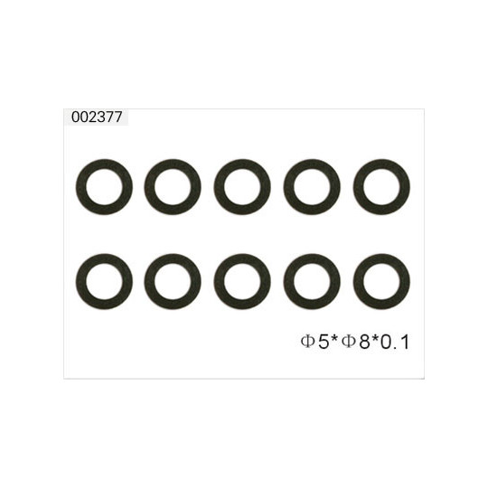 Pièce pour hélicoptère électrique HB RONDELLES 5 X 8 X 0.1