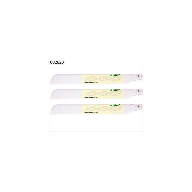 Pièce pour hélicoptère électrique HBCT PALES PRINCIPALES BLANCHE