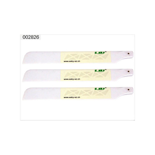 Pièce pour hélicoptère électrique HBCT PALES PRINCIPALES BLANCHE