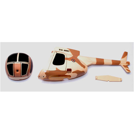 Part for Hughes 500 Fuselage Desert Tan electric helicopter | Scientific-MHD