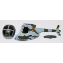 Stück für Hughes 500 Graugrüne Rumpfelektromanerhubschrauber | Scientific-MHD