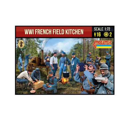 Figurine WWI French Field kitchen 1/72