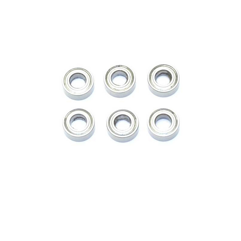 Pièce pour voiture electrique tous chemin 1/10 Jeu Roulements 5x10x4 (6pcs)