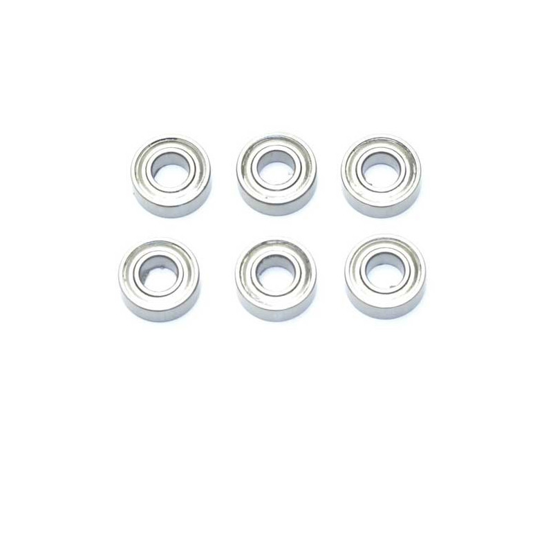 Pièce pour voiture electrique tous chemin 1/10 Jeu Roulements 5x11x4 (6pcs)