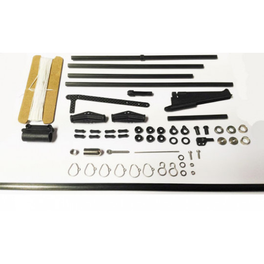 Part for radio controlled sailboat 5m white rigging wire ScientificMHD