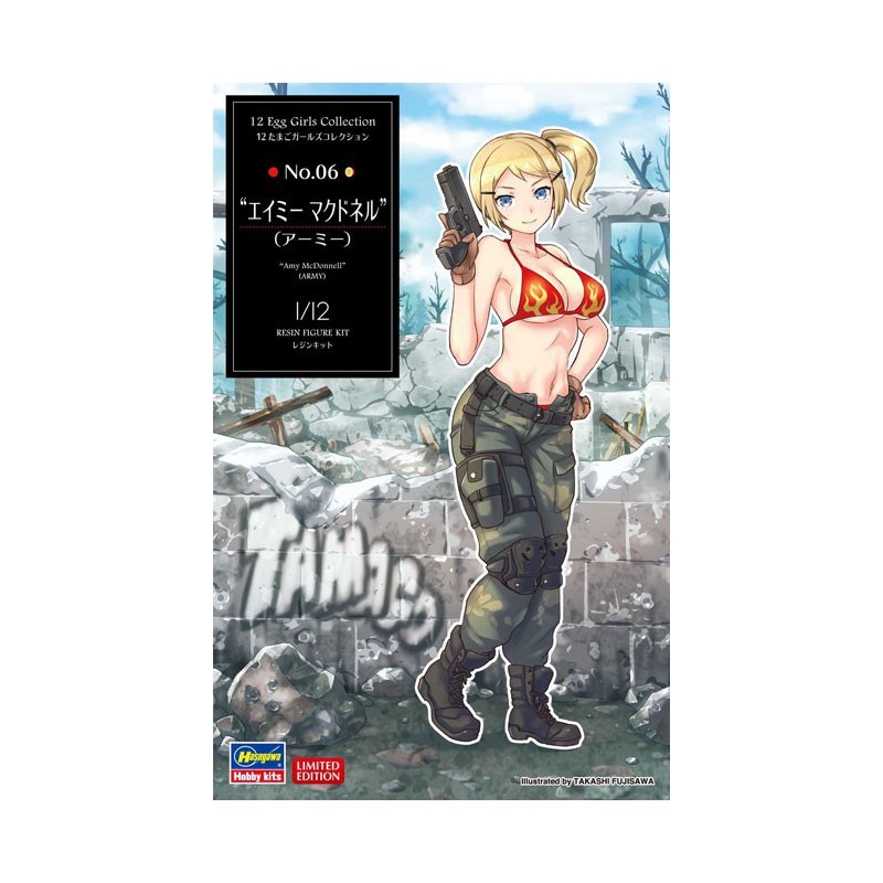 Modèle de science-fiction en plastique EGG GIRL Amy McDonnell 1/12
