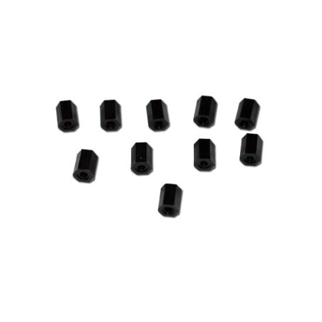 Black Nylon Female/female M3x8 nylon spacer (10PS) | Scientific-MHD