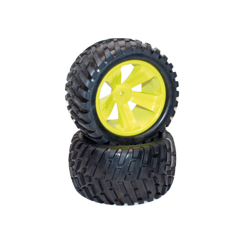 Pièce pour voiture thermique tous chemin 1/5 Paire de Roues Monster 1/5