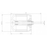 Moteur électrique radiocommandé Moteur DM3630 Kv650