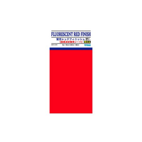 Matériaux pour maquette PLAQUE FINITION ROUGE FLUO