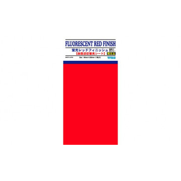 Matériaux pour maquette PLAQUE FINITION ROUGE FLUO