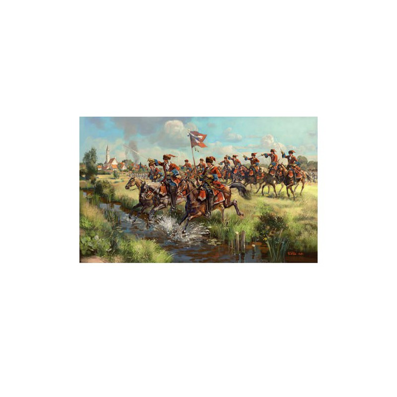 Figurine French Dragoons in Attack 1/72