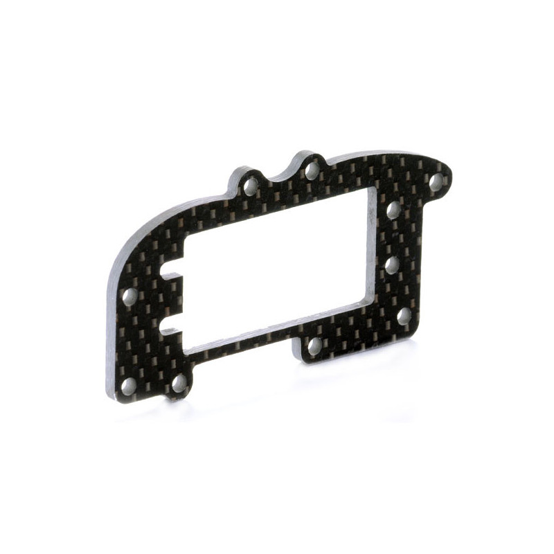 Pièce pour voiture thermique tous chemin 1/8 PLATINE RADIO EN CARBONE