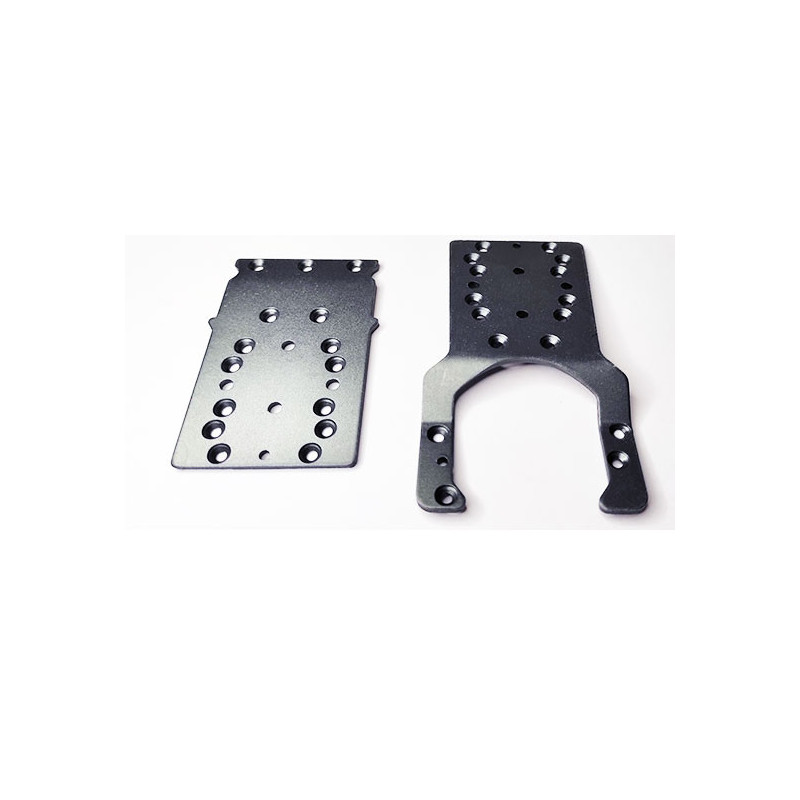 Pièce pour voiture electrique tous chemin 1/10 Platines protection en métal