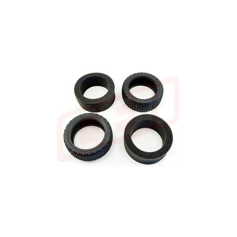 Pièce pour voiture thermique tous chemin 1/8 PNEUS AVEC MOUSSE MATRIX (2)