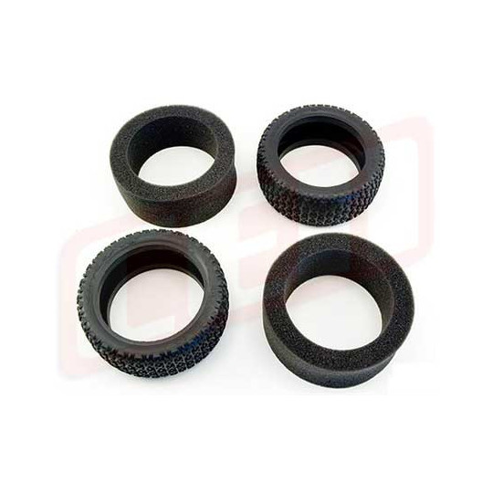 Pièce pour voiture thermique tous chemin 1/8 PNEUS AVEC MOUSSE MATRIX (2)