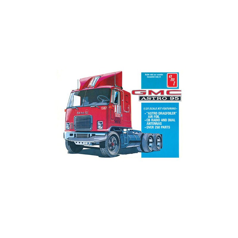 Maquette de camion en plastique GMC Astro 95 Semi Tractor 1/25