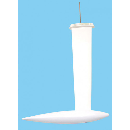 Pièce pour voilier radiocommandé Quille blanche FOCUS Pièce pour voilier radiocommandé Quille blanche FOCUS