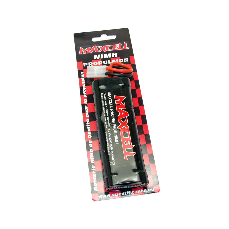 Pièce pour voiture electrique tous chemin 1/10 Racing Pack 2000 mAh 7,2 Volts
