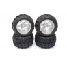 Pièce pour Buggy electrique 1/18 Roues + pneus en "V"