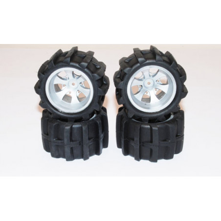 Part for Electric buggy 1/18 wheels + shovel tires | Scientific-MHD