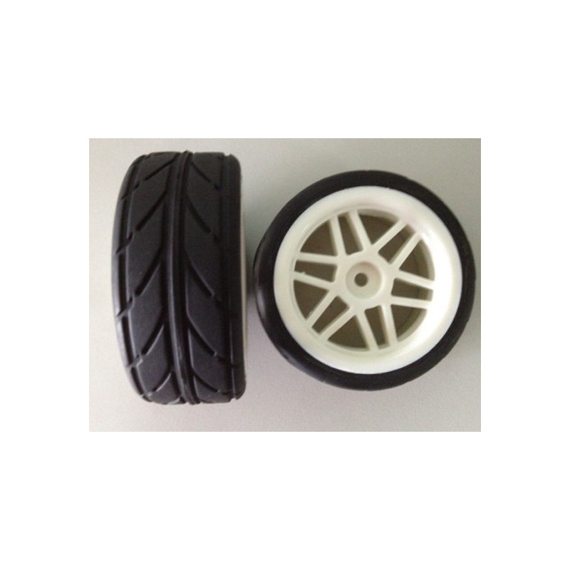 Pièce pour voiture electrique tous chemin 1/10 Roues complètes Flash Piste